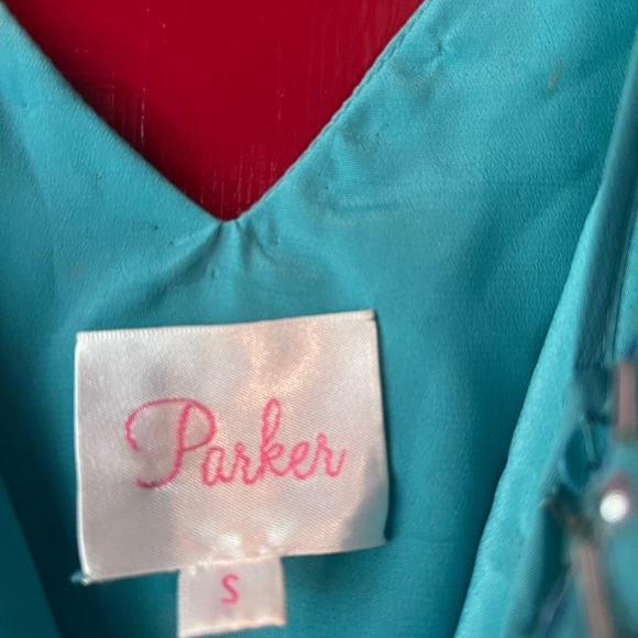 Parker Teal sequin dress, size small. No missing beads or sequins - Picture 3 of 7